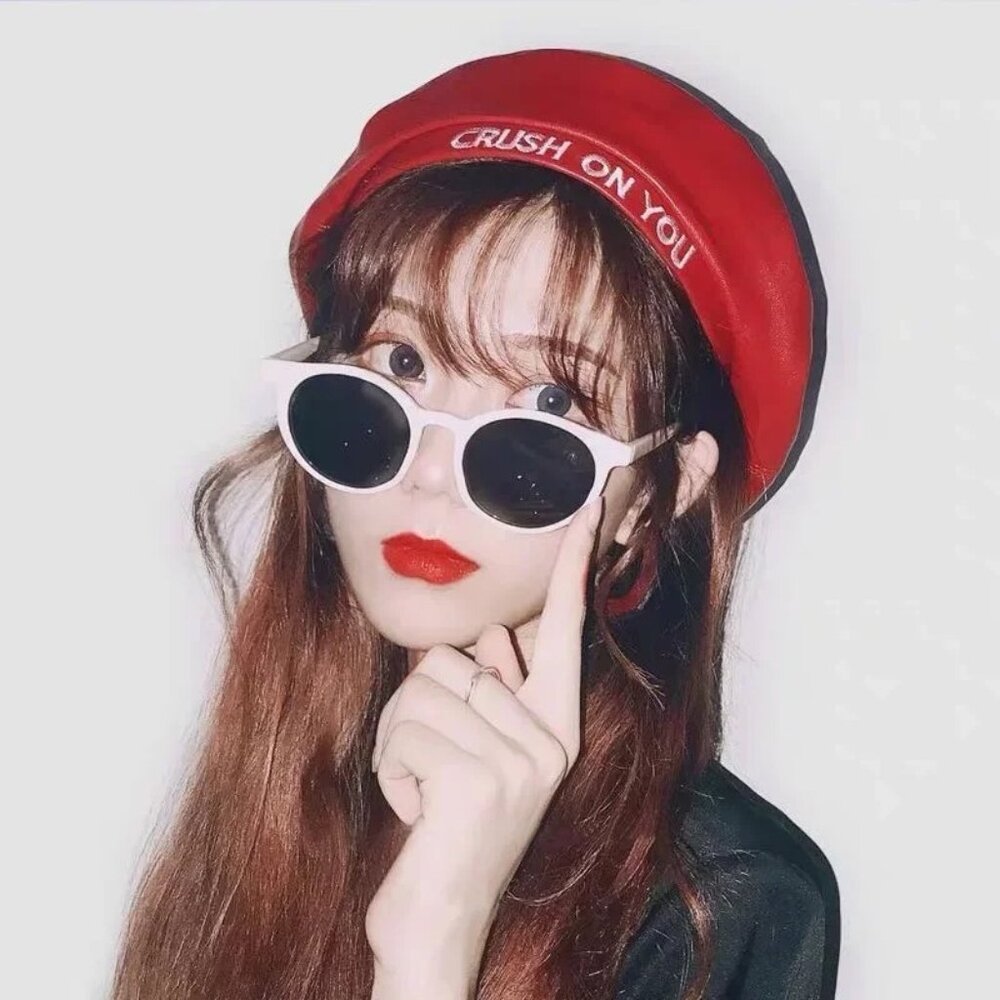 New Women's Red Faux Leather Beret CRUSH ON YOU Valentines Day Dolls Kill